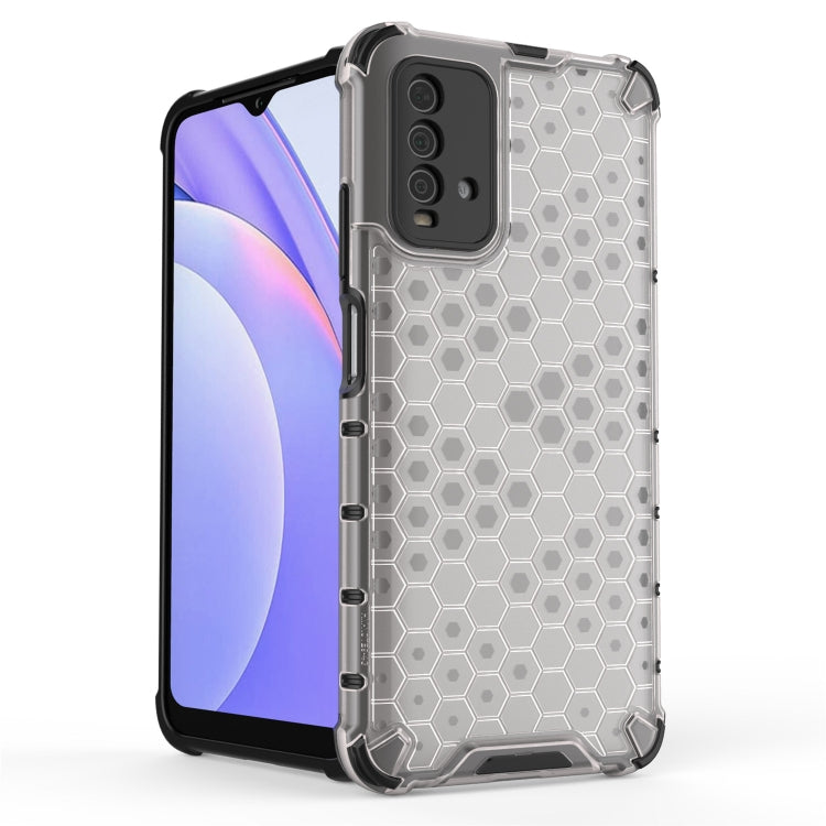 For Xiaomi Redmi 9T  Shockproof Honeycomb PC + TPU Case(White) - Xiaomi Accessories by buy2fix | Online Shopping UK | buy2fix