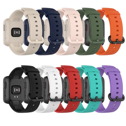 For Xiaomi Watch Mi Watch Lite / Redmi Watch Silicone Sports Watch Band(black) - Smart Wear by buy2fix | Online Shopping UK | buy2fix