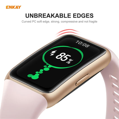 For Huawei Band 6 / Honor Band 6 10 PCS ENKAY Hat-Prince 3D Full Screen Soft PC Edge + PMMA HD Screen Protector Film - Screen Protector by ENKAY | Online Shopping UK | buy2fix