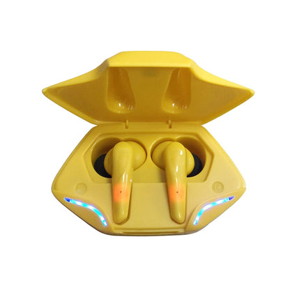 TWS-G11 Bluetooth 5.0 Low Latency TWS Stereo Gaming Earphone with Cool LED(Yellow) - TWS Earphone by buy2fix | Online Shopping UK | buy2fix