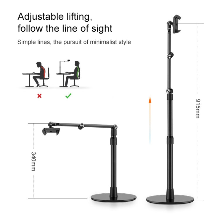 AP-4P Desktop Stand for Tablet PC and Mbile Phone, 3.5-6 inch AluminumBase - Lazy Bracket by buy2fix | Online Shopping UK | buy2fix