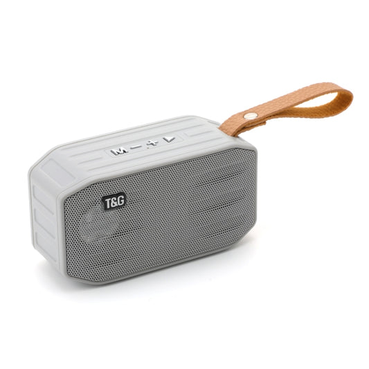 T&G TG296 Portable Wireless Bluetooth 5.0 Speaker Support TF Card / FM / 3.5mm AUX / U-Disk / Hands-free(Gray) - Mini Speaker by T&G | Online Shopping UK | buy2fix