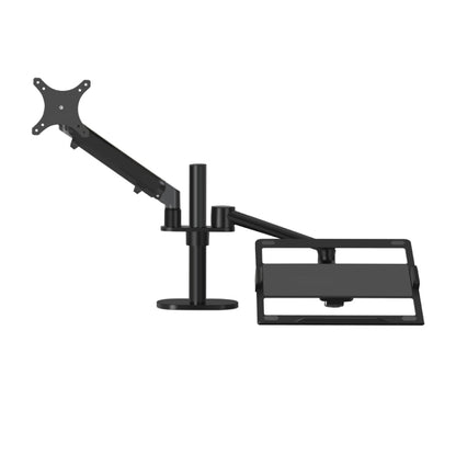 OL-3S Aluminum Height Adjustable Desktop Computer Stand for 17-32 inch and 12-17 inch Monitor(Black) - Computer & Networking by buy2fix | Online Shopping UK | buy2fix