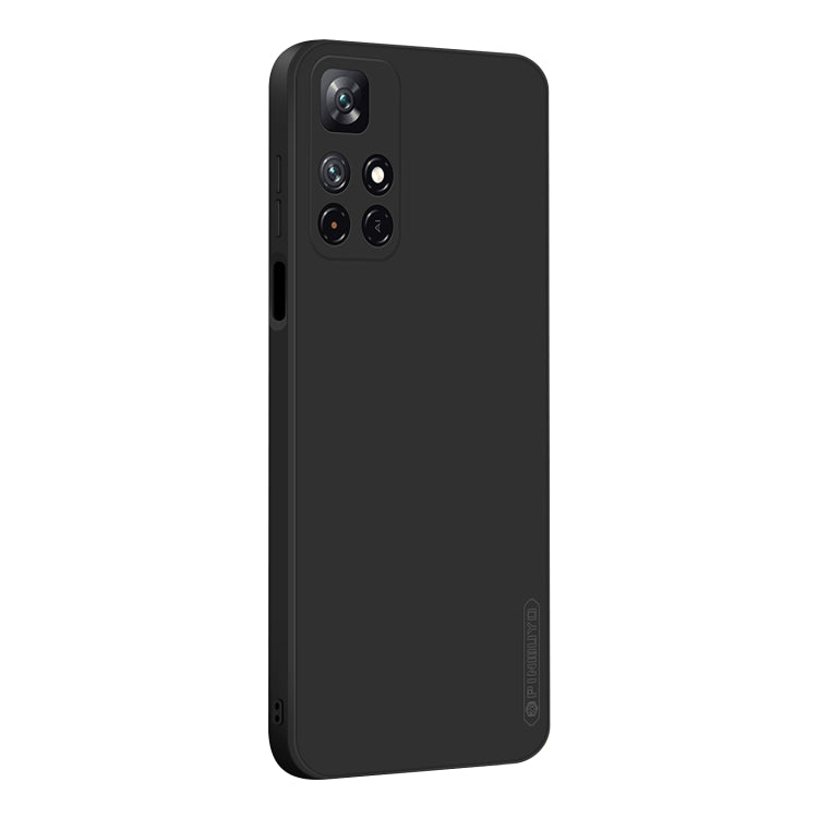 For Xiaomi Redmi Note 11 / Poco M4 Pro 5G PINWUYO Liquid Silicone TPU Phone Case(Black) - Xiaomi Accessories by PINWUYO | Online Shopping UK | buy2fix