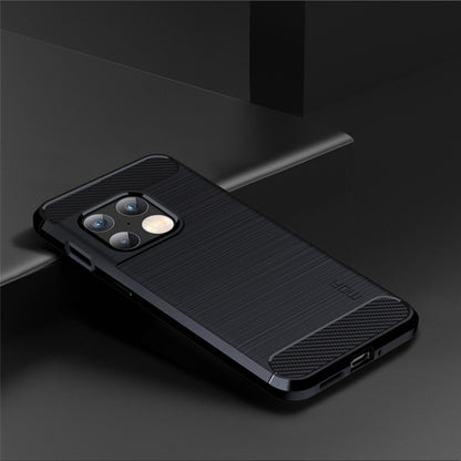 For OnePlus 10 Pro 5G MOFI Gentleness Brushed Carbon Fiber Soft TPU Case(Blue) - OnePlus Cases by MOFI | Online Shopping UK | buy2fix