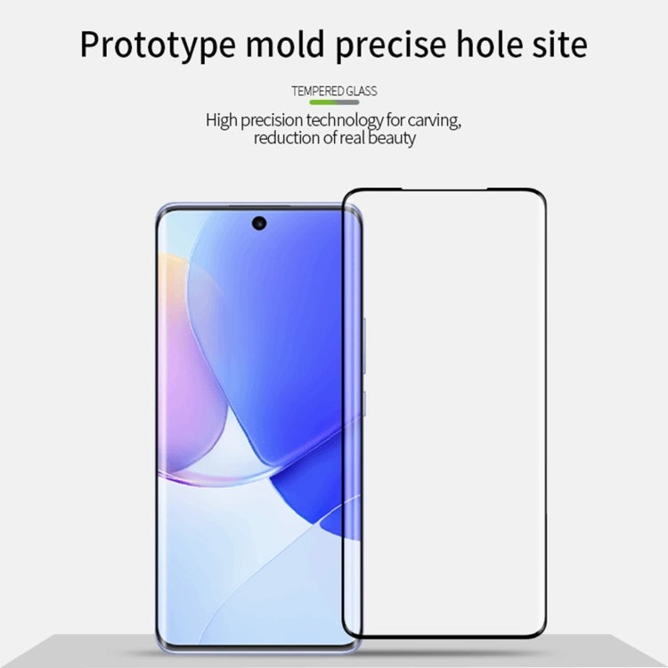 For Honor 70 Pro / 70 Pro+ MOFI 9H 3D Hot Bending Tempered Glass Film(Black) - Honor Tempered Glass by MOFI | Online Shopping UK | buy2fix