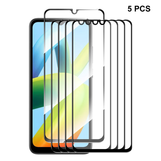 For Xiaomi Redmi A1 / A1+ / A2 / A2+ 5pcs ENKAY Full Glue 0.26mm 9H 2.5D Tempered Glass Full Film -  by ENKAY | Online Shopping UK | buy2fix