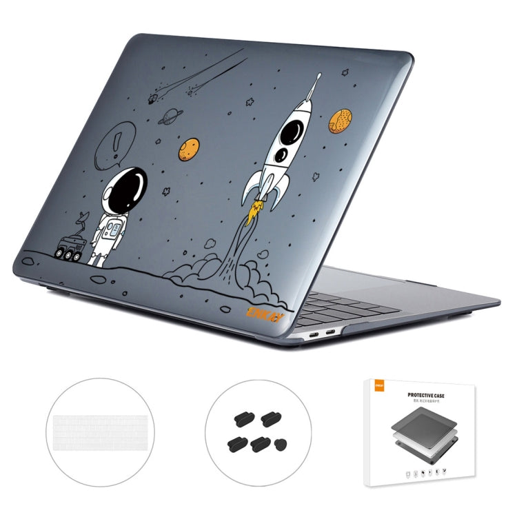 For MacBook Pro 15.4 A1707/A1990 ENKAY Hat-Prince 3 in 1 Spaceman Pattern Laotop Protective Crystal Case with TPU Keyboard Film / Anti-dust Plugs, Version:US(Spaceman No.1) - MacBook Pro Cases by ENKAY | Online Shopping UK | buy2fix