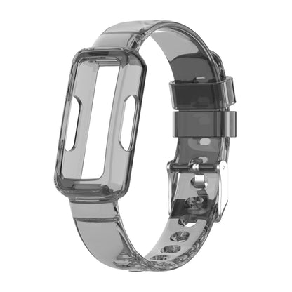 For Fitbit Inspire 3 TPU Integrated Watch Band(Transparent Black) - Watch Bands by buy2fix | Online Shopping UK | buy2fix