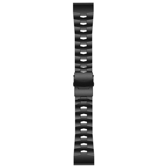 For Garmin Fenix 7X 26mm Titanium Alloy Quick Release Watch Band(Black) - Watch Bands by buy2fix | Online Shopping UK | buy2fix