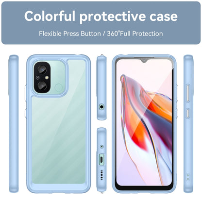 For Xiaomi Redmi 12C Colorful Series Acrylic + TPU Phone Case(Blue) - Xiaomi Cases by buy2fix | Online Shopping UK | buy2fix