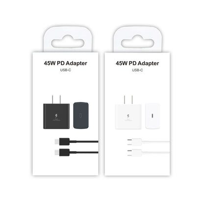 M135 45W USB-C / Type-C Port Fast Charger with 5A Type-C to Type-C Cable, US Plug(White) -  by buy2fix | Online Shopping UK | buy2fix