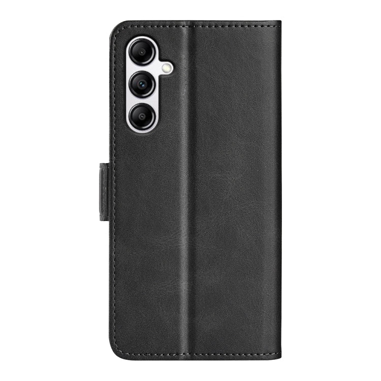 For Samsung Galaxy A34 Dual-side Magnetic Buckle Horizontal Flip Leather Phone Case(Black) - Galaxy Phone Cases by buy2fix | Online Shopping UK | buy2fix