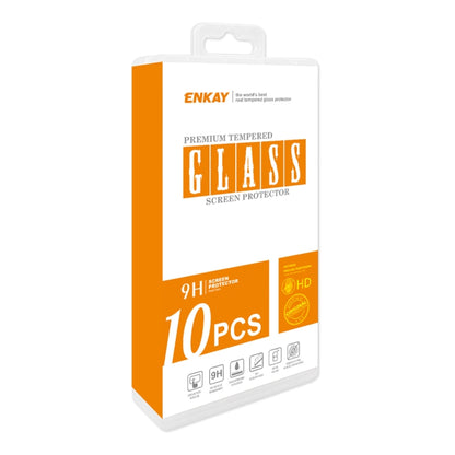 For Motorola Moto E32 10pcs ENKAY 0.26mm 9H 2.5D High Aluminum-silicon Tempered Glass Film - Motorola Tempered Glass by ENKAY | Online Shopping UK | buy2fix