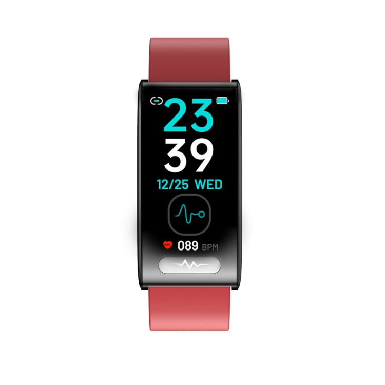 TK70 1.47 inch Color Screen Smart Silicone Strap Watch,Support Heart Rate / Blood Pressure / Blood Oxygen / Blood Sugar Monitoring(Red) - Smart Wristbands by buy2fix | Online Shopping UK | buy2fix