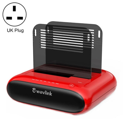 Wavlink ST341U Dual Bay External Hard Drive Docking Station Support Offline Clone Function(UK Plug) - HDD Enclosure by buy2fix | Online Shopping UK | buy2fix