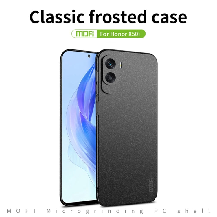 For Honor X50i / 90 Lite MOFI Fandun Series Frosted PC Ultra-thin All-inclusive Phone Case(Black) - Honor Cases by MOFI | Online Shopping UK | buy2fix