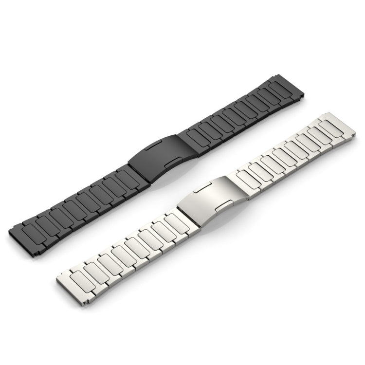 For Samsung Galaxy Watch3 45mm 22mm I-Shaped Titanium Alloy Watch Band(Grey) - Watch Bands by buy2fix | Online Shopping UK | buy2fix