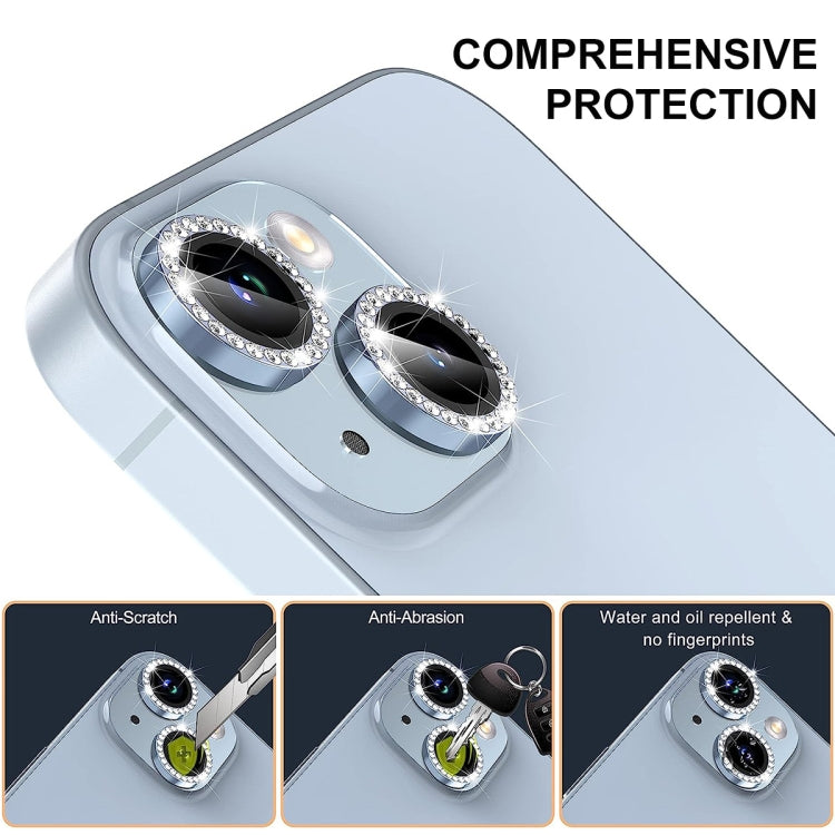 For iPhone 14 Pro / 14 Pro Max ENKAY AR Anti-reflection Individual Diamond Ring Camera Lens Glass Full Film(Golden) - iPhone 14 Pro Tempered Glass by ENKAY | Online Shopping UK | buy2fix