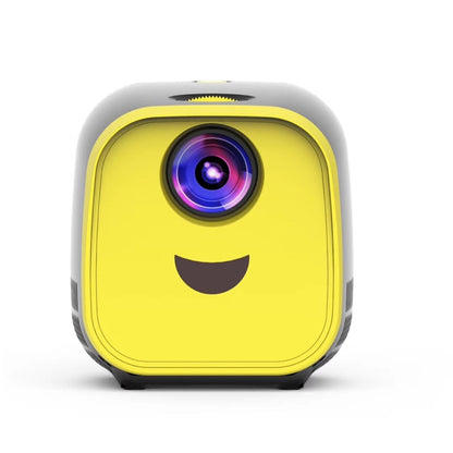 L1 Children Projector Mini LED Portable Home Speaker Projector, UK Plug(Yellow) - Consumer Electronics by buy2fix | Online Shopping UK | buy2fix