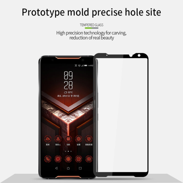 PINWUYO 9H 2.5D Full Screen Tempered Glass Film for Asus Rog Phone2(Black) - ASUS Tempered Glass by PINWUYO | Online Shopping UK | buy2fix