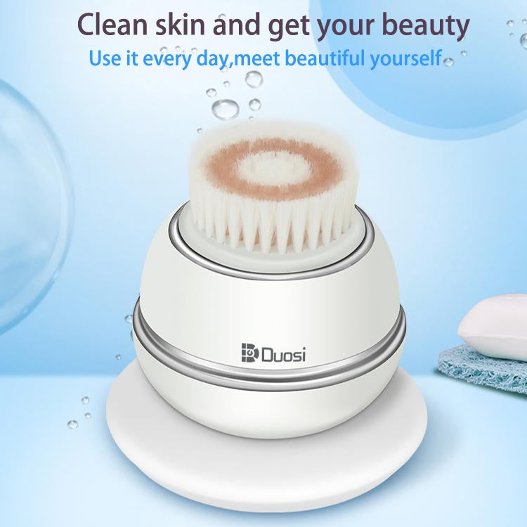 Duosi DY-103 USB Rechargeble Electric Facial Cleansing Brush Waterproof Face Deep Pore Cleaning Massager Exfoliator Oil Dirt Blackhead Remove - Cleanser by Duosi | Online Shopping UK | buy2fix