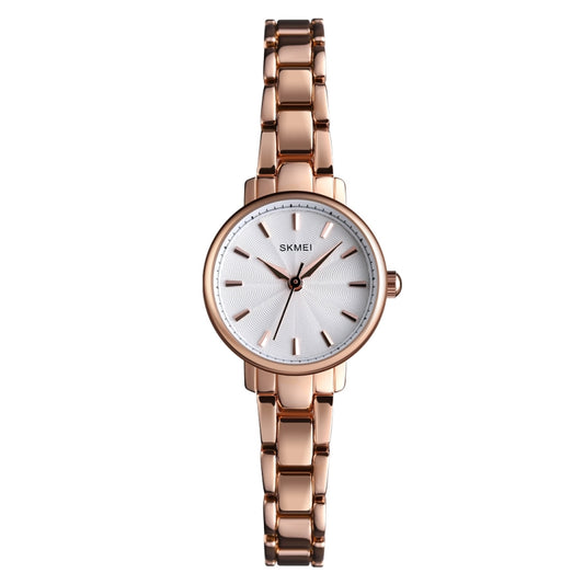 Skmei 1410 Lady Quartz Watch European and American Fashion Watch Business Leisure Steel Belt Lady Watch(Rose Gold) - Outdoor & Sports by SKMEI | Online Shopping UK | buy2fix