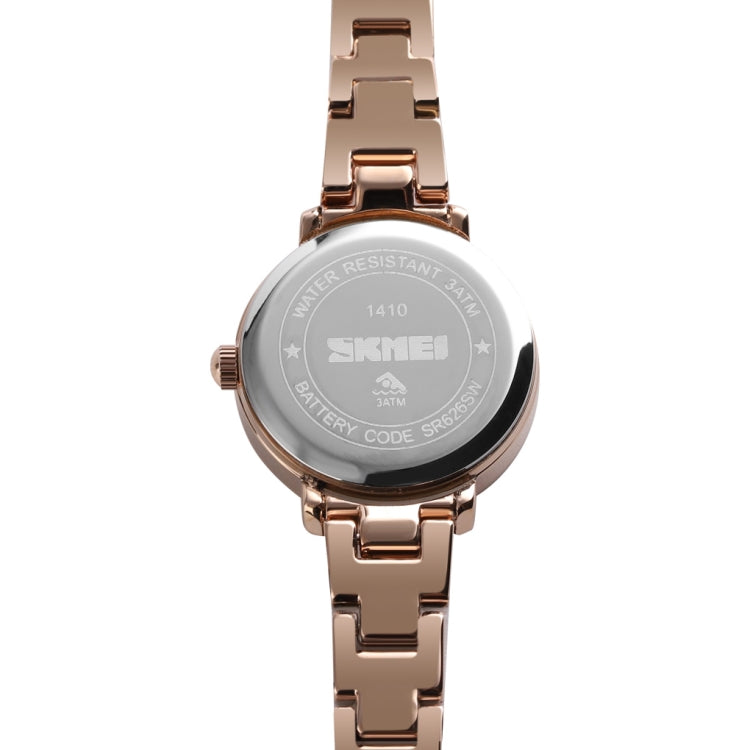 Skmei 1410 Lady Quartz Watch European and American Fashion Watch Business Leisure Steel Belt Lady Watch(Rose Gold) - Outdoor & Sports by SKMEI | Online Shopping UK | buy2fix