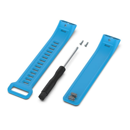 For Huawei Band 2 Pro / Band 2 / ERS-B19 / ERS-B29 Sports Bracelet Silicone Watch Band(Blue) - Smart Wear by buy2fix | Online Shopping UK | buy2fix