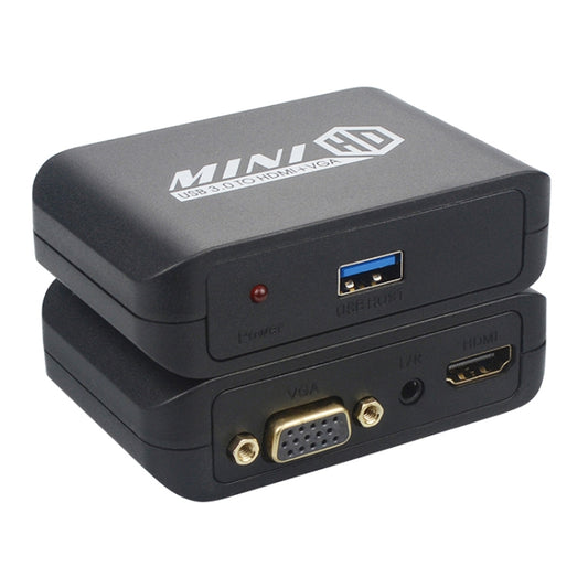 USB3.0 TO HDMI+VGA Adapter -  by buy2fix | Online Shopping UK | buy2fix