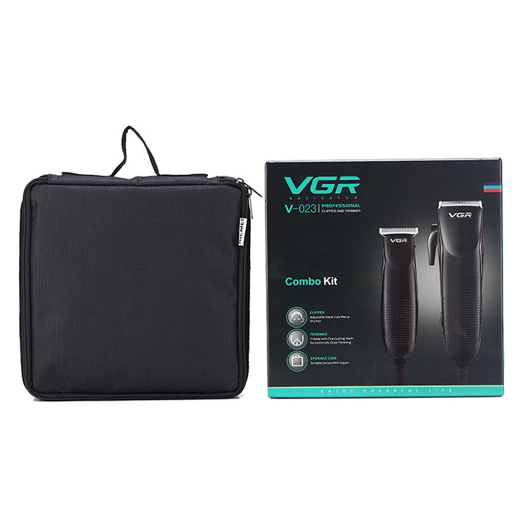 VGR V-023 2 PCS 7W Gradient Engraving Hair Clipper with Line, Plug Type: EU Plug - Hair Trimmer by VGR | Online Shopping UK | buy2fix