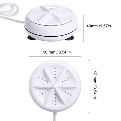 2 in 1 Portable Mini Washing Machine Ultrasonic Turbine Clothes Mini Washer with USB Cable Convenient for Travel - Home & Garden by buy2fix | Online Shopping UK | buy2fix