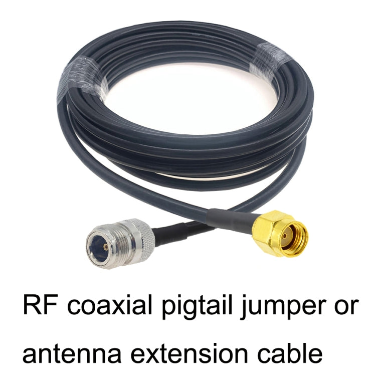 RP-SMA Male to N Female RG58 Coaxial Adapter Cable, Cable Length:1m - Connectors by buy2fix | Online Shopping UK | buy2fix