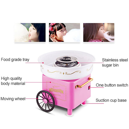 Retro Trolley Mini Cotton Candy Machine, Specification:Australian Regulations 220 V(Pink) - Home & Garden by buy2fix | Online Shopping UK | buy2fix