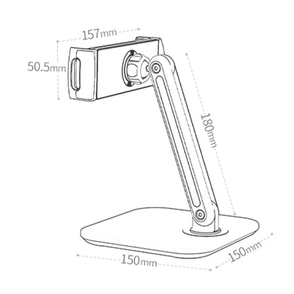 SSKY X28 Desktop Phone Tablet Stand Folding Bed Head Online Classes Convenient Support(White) - Desktop Holder by SSKY | Online Shopping UK | buy2fix