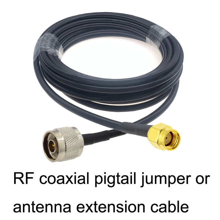 RP-SMA Male to N Male RG58 Coaxial Adapter Cable, Cable Length:0.5m - Connectors by buy2fix | Online Shopping UK | buy2fix