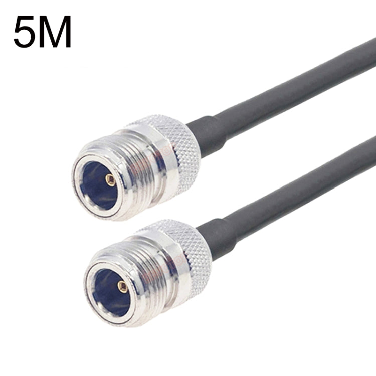 N Female To N Female RG58 Coaxial Adapter Cable, Cable Length:5m - Connectors by buy2fix | Online Shopping UK | buy2fix