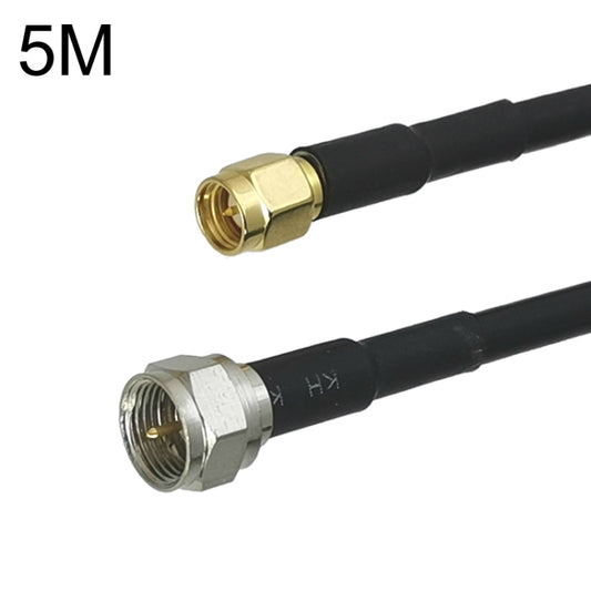 SMA Male To F TV Male RG58 Coaxial Adapter Cable, Cable Length:5m - Connectors by buy2fix | Online Shopping UK | buy2fix