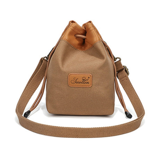 S.C.COTTON Camera Lens Protection Bag Liner Bag Waterproof Camera Storage Bag, Size: M(Khaki) - Camera Accessories by S.C.COTTON | Online Shopping UK | buy2fix