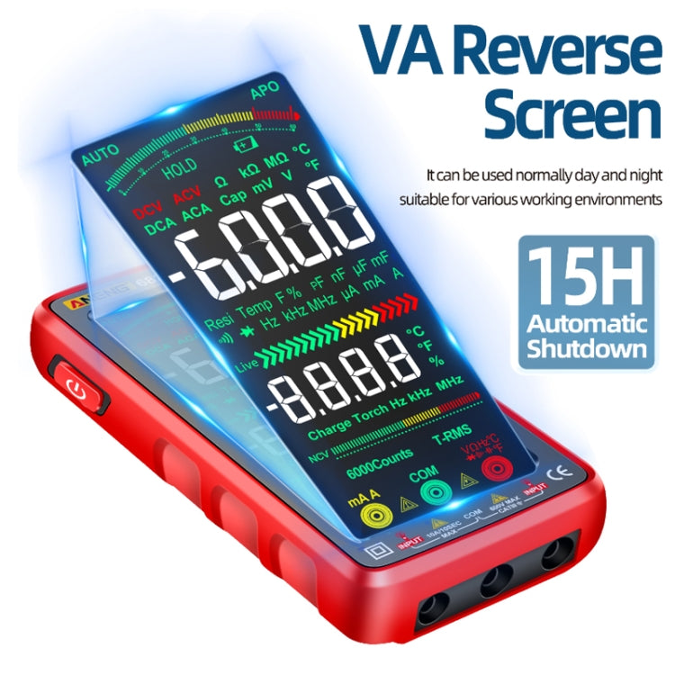 ANENG 682 Smart VA Reverse Display Automatic Range Rechargeable Multimeter(Black) - Digital Multimeter by ANENG | Online Shopping UK | buy2fix