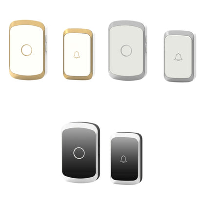 CACAZI A20 Smart Home Wireless Doorbell Digital Music Remote Control Waterproof Doorbell, Style:EU Plug(Black) - Security by buy2fix | Online Shopping UK | buy2fix