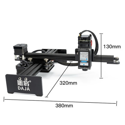 DAJA D2 15W Stainless Steel Metal Automatic CNC Small Portable Laser Engraving Machine(US Plug) - DIY Engraving Machines by DAJA | Online Shopping UK | buy2fix