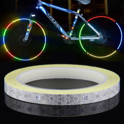 10 Rolls Bicycle Mountain Bike Motorcycle Sticker Car Contour Reflective Sticker Night Riding Reflective Sticker 1 x 800cm(White) - Decorative Accessories by buy2fix | Online Shopping UK | buy2fix