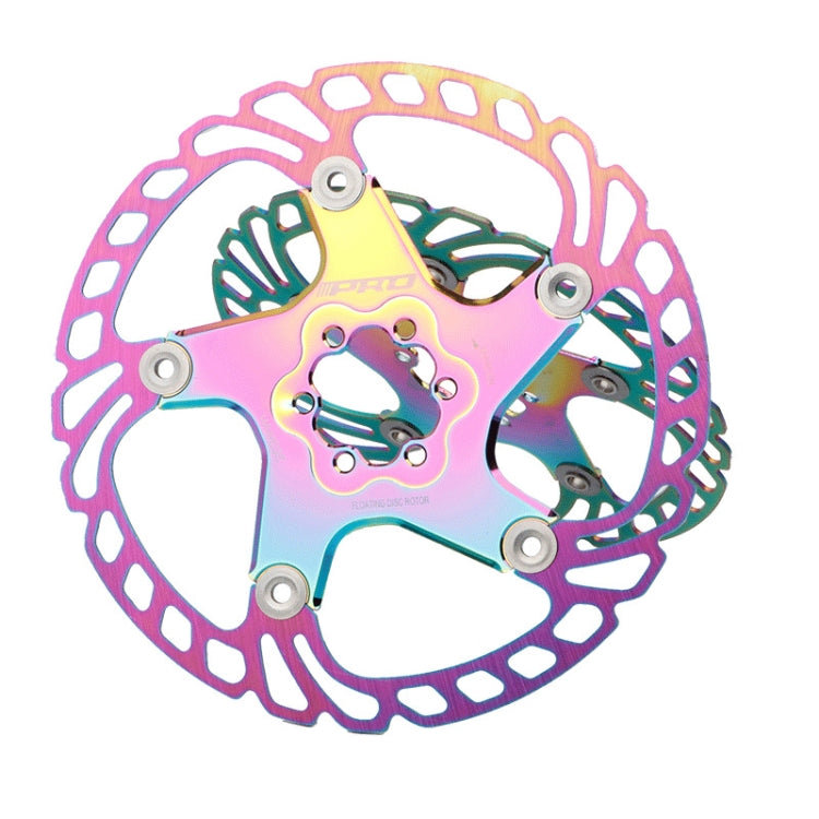 IIIPRO Floating Disc Road Mountain Bike Six Nail Disc Brake Disc, Size:160mm(Colorful) - Outdoor & Sports by IIIPRO | Online Shopping UK | buy2fix