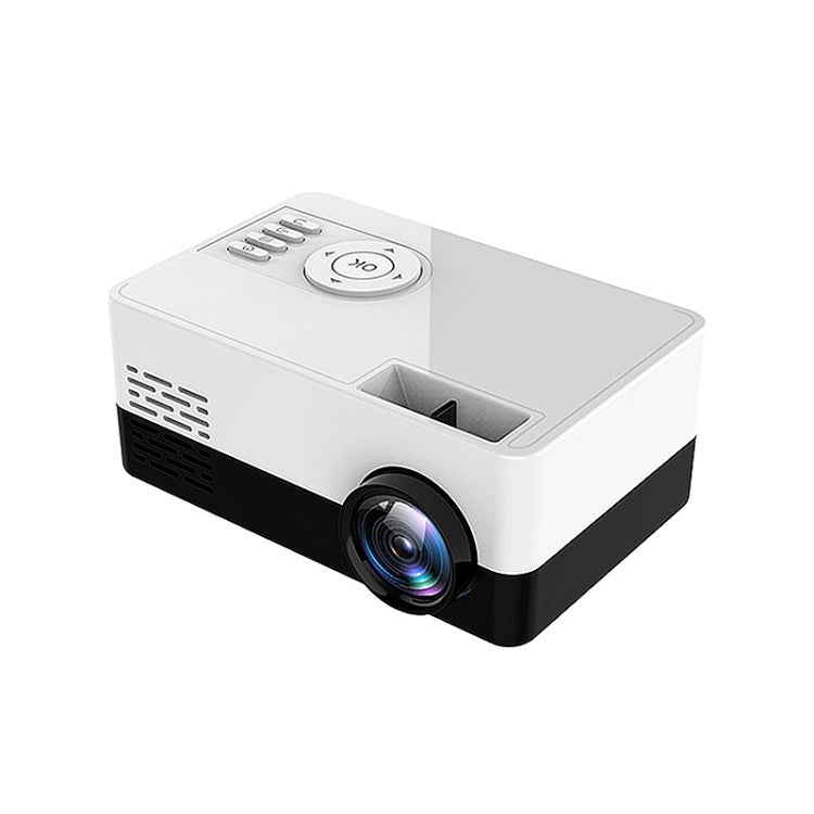 S261/J16 Home Mini HD 1080P Portable LED Projector, Support TF Card / AV / U Disk, Plug Specification:AU Plug(White Black) - Mini Projector by buy2fix | Online Shopping UK | buy2fix