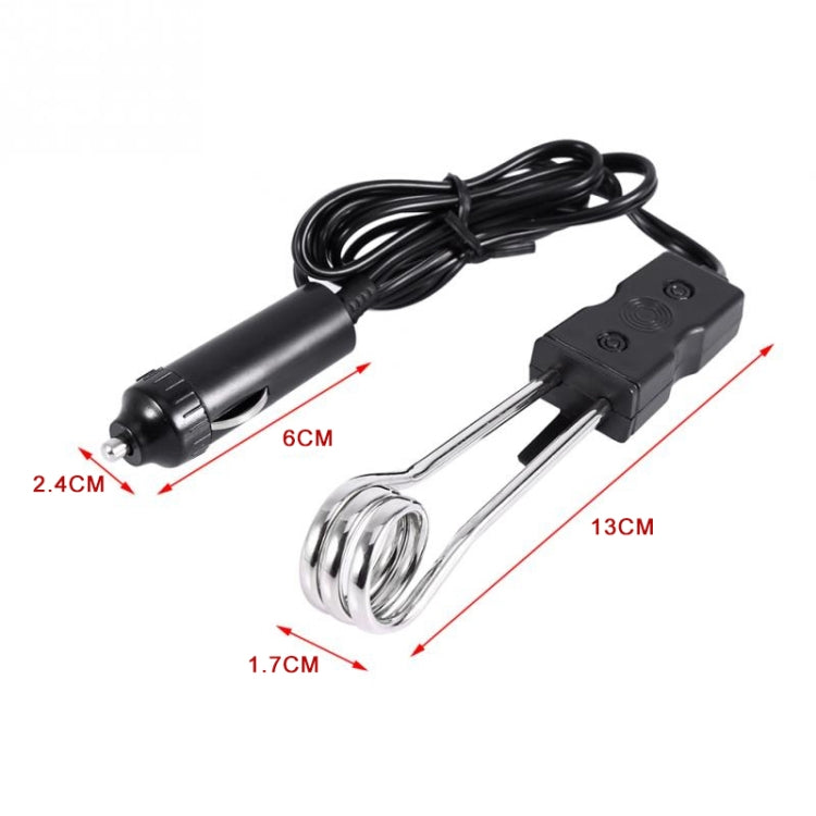 Portable 12V/24V Electric Car Boiled Immersion Water Heater Traveling Camping Picnic, Voltage:24V(Black) - Home & Garden by buy2fix | Online Shopping UK | buy2fix