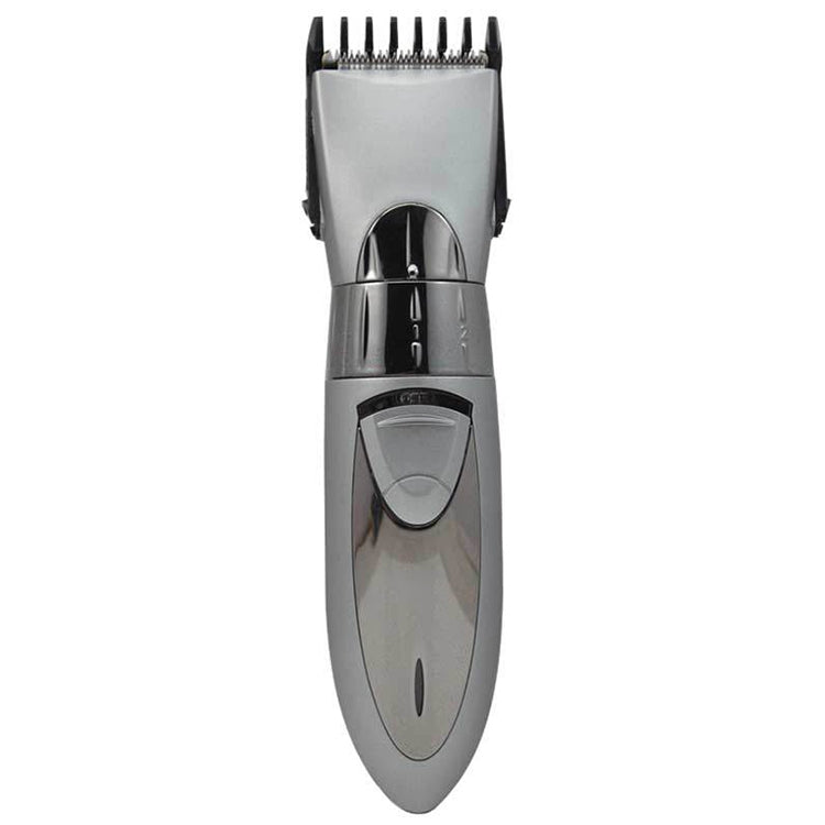 Waterproof Electric Hair Clipper Rechargeable Hair Trimmer Hair Cutting Machine Haircut Beard Trimer, EU Plug(Grey) - Hair Trimmer by buy2fix | Online Shopping UK | buy2fix