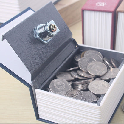 Mini Dictionary Safe Box Book Secret Security Lock Cash Money Coin Storage Jewellery key Locker(Blue) - Security by buy2fix | Online Shopping UK | buy2fix
