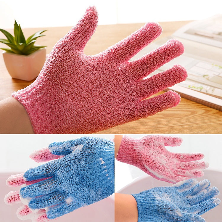 5 PCS Shower Bath Gloves Exfoliating Spa Massage Scrub Body Glove(Blue) - Home & Garden by buy2fix | Online Shopping UK | buy2fix