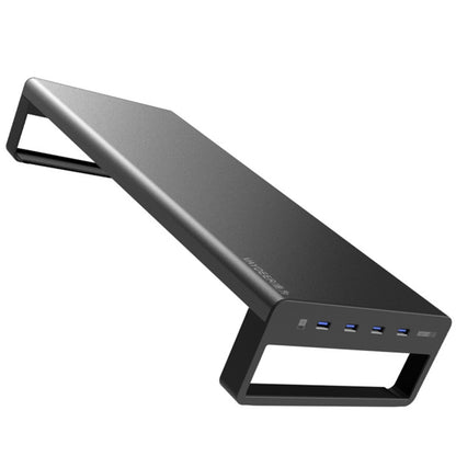 Vaydeer Metal Display Increase Rack Multifunctional Usb Wireless Laptop Screen Stand, Style:L-Top Configuration-Black(2xSplitter+8xUSB3.0) - Computer & Networking by Vaydeer | Online Shopping UK | buy2fix